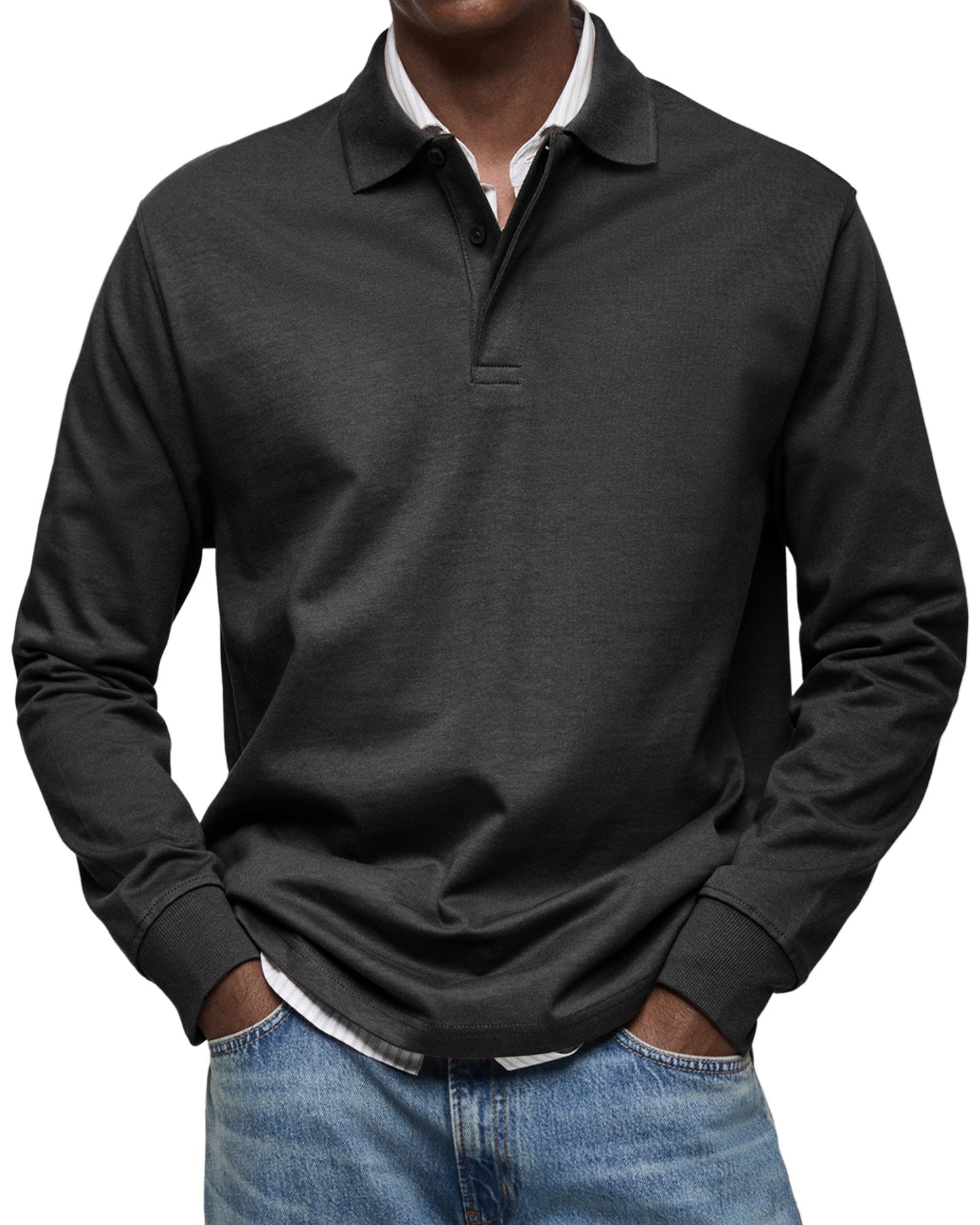PETER | LYX POLO MED LÅNGA ÄRMAR