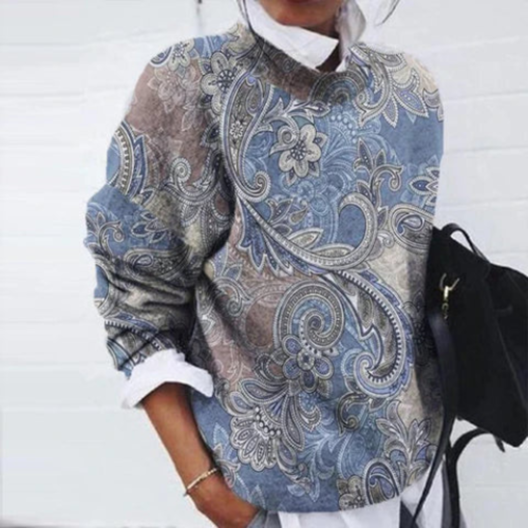 Wilma | Dam Casual Blommig Tröja
