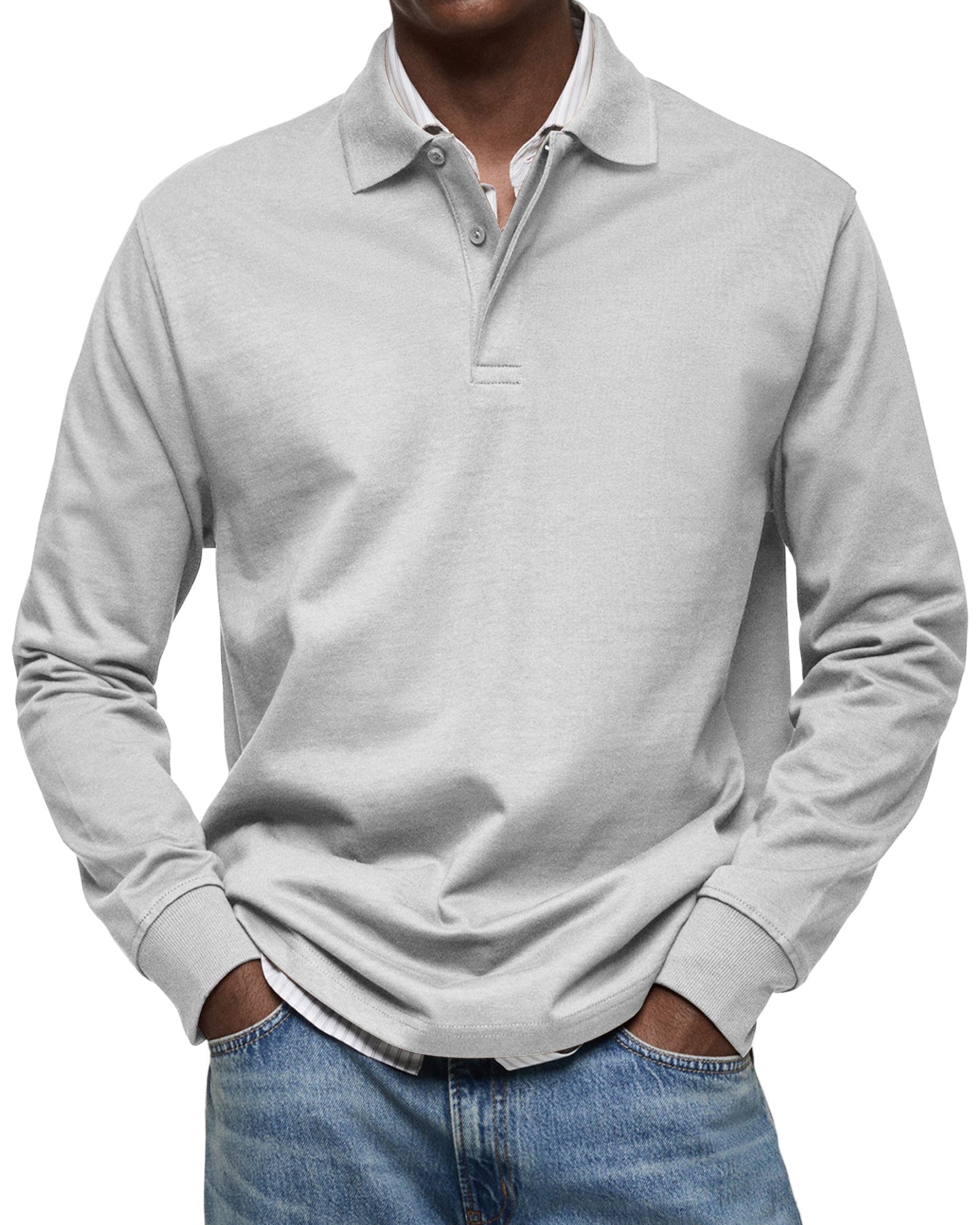 PETER | LYX POLO MED LÅNGA ÄRMAR