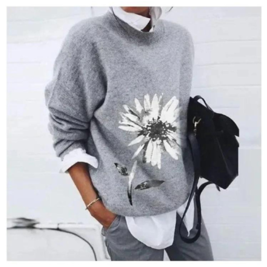 Wilma | Dam Casual Blommig Tröja