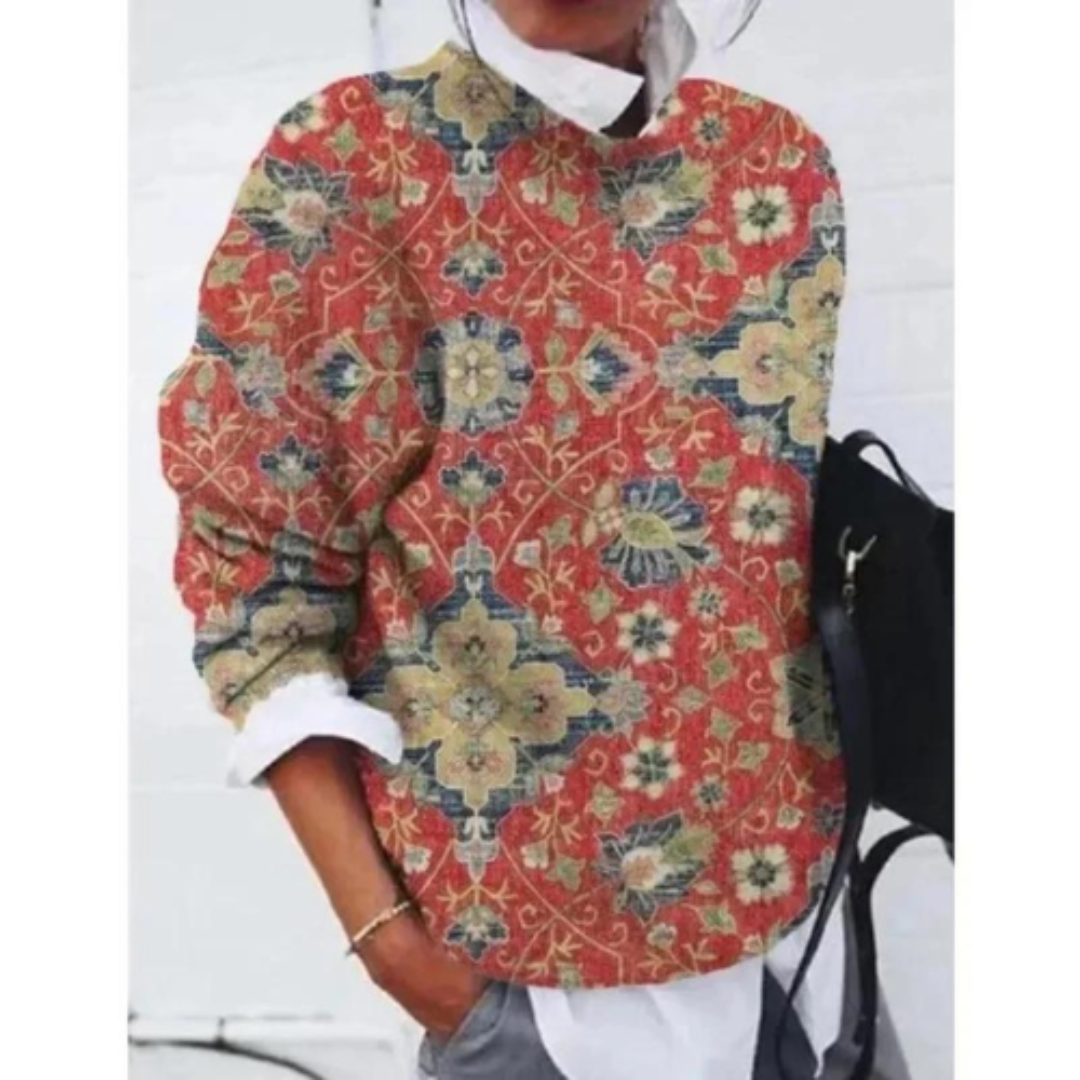 Wilma | Dam Casual Blommig Tröja