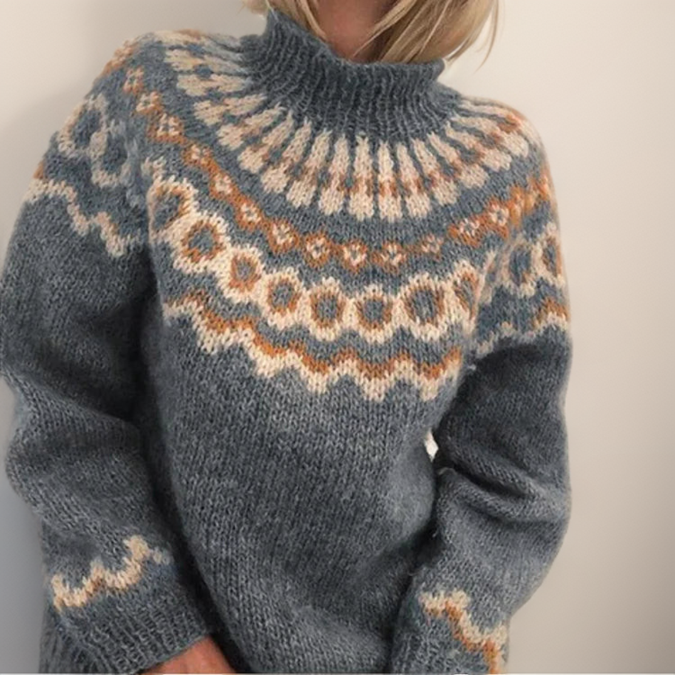 Bekväm Turtleneck i Premium Bomullsmix för Kalla Dagar