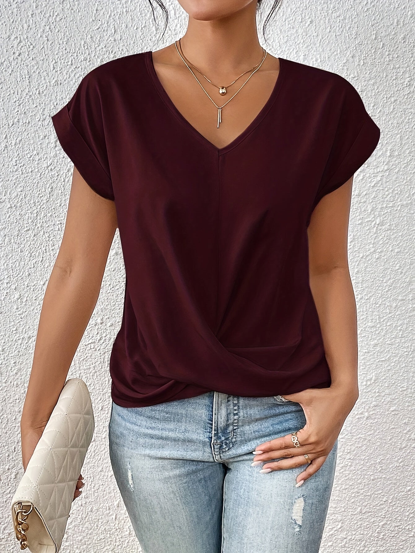 Miranda™ | Casual T-shirt med Sweetheart-ringning (1+1 Gratis)