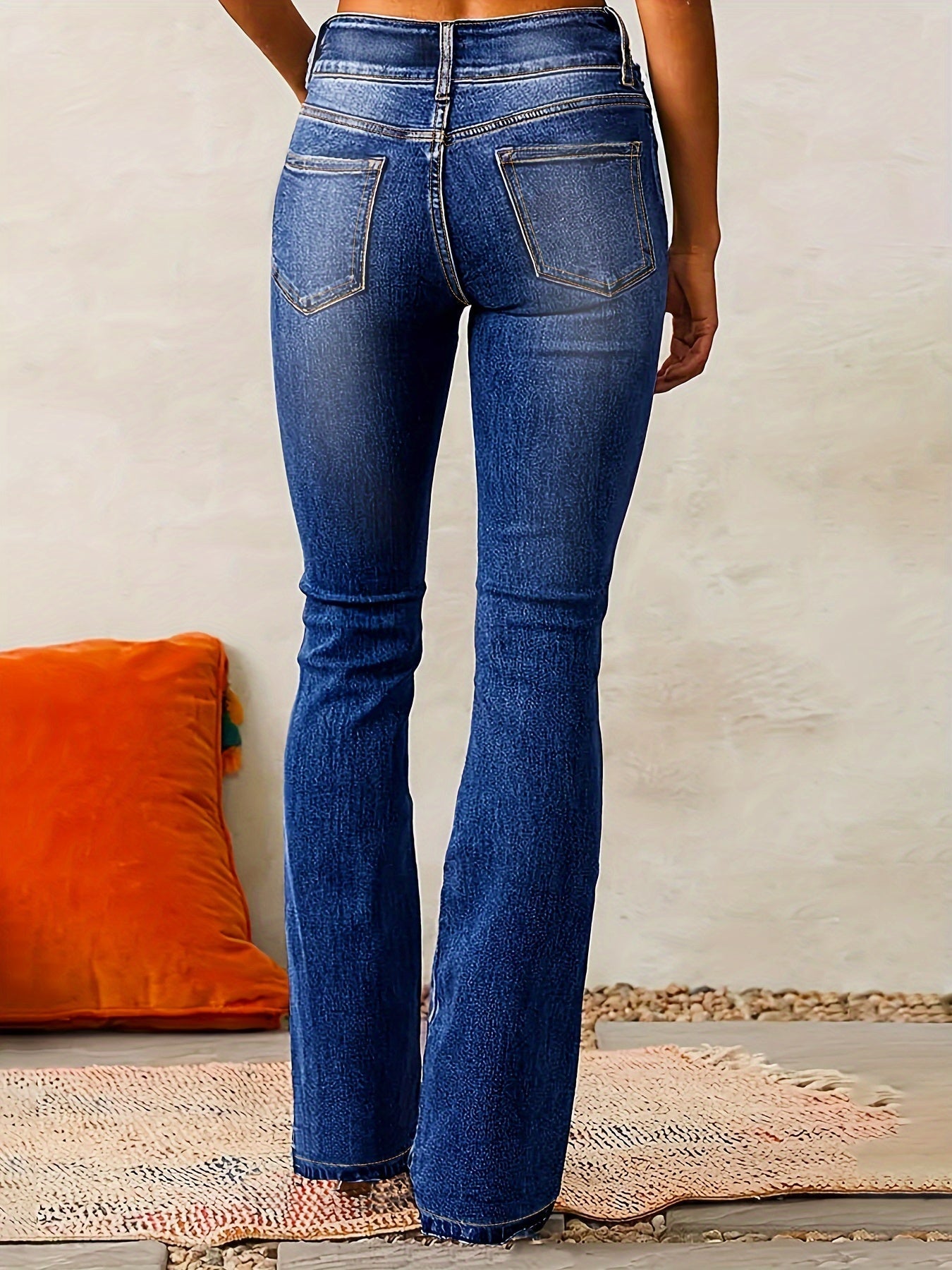 Aya™ | Högmidjade flare jeans