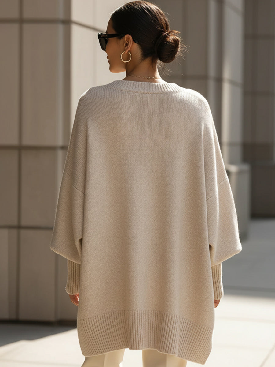 Anneta | Oversized poncho tröja