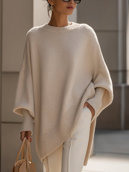 Anneta | Oversized poncho tröja