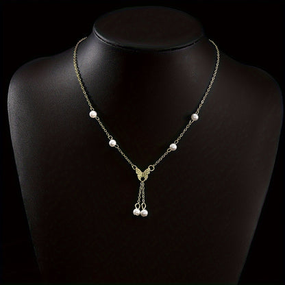 Nivala® | Handgjort Fjärilshalsband med Pärldetaljer