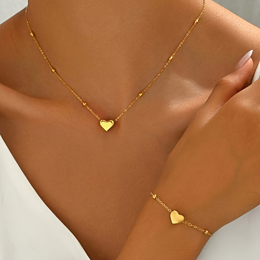 Nivala® | Handgjord Hjärtset Halsband & Armband