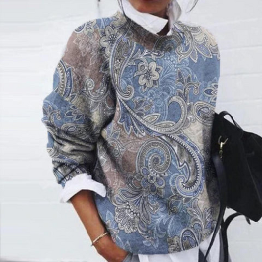 Wilma | Dam Casual Blommig Tröja