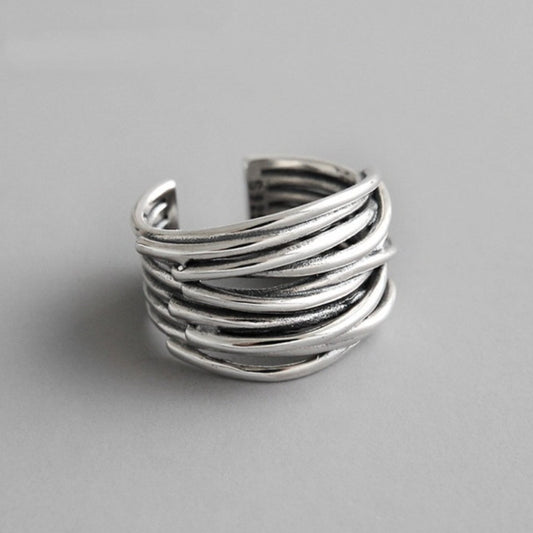 Justerbar silverlager ring