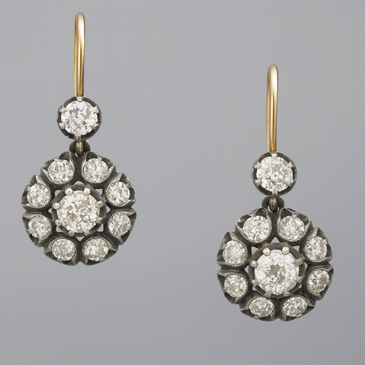 Vintage-örhängen med ädelstenar