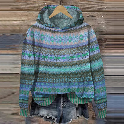 Mysig Etnotröja i Mjuk Kvalitet – Varm och Bekväm, Storlekar S till 6XL, Perfekt för Vardag och Lager