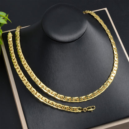 Nivala® | Handgjord Kopparkedja med Guldplätering