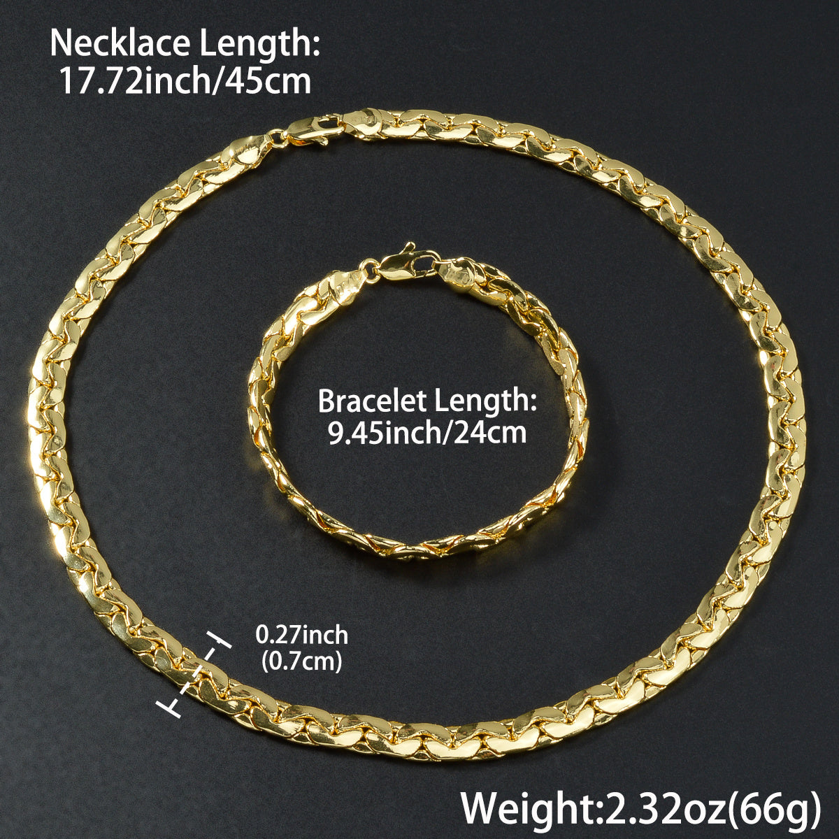 Nivala® | Handgjord Kopparkedja med Guldplätering