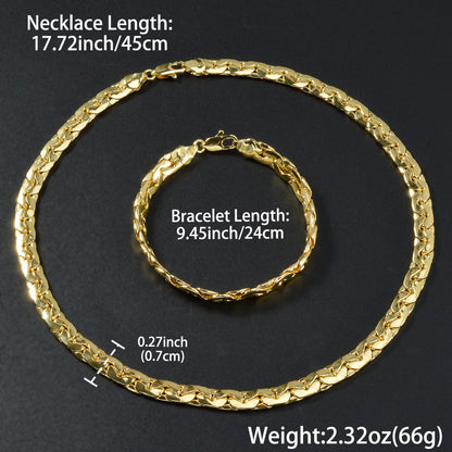 Nivala® | Handgjord Kopparkedja med Guldplätering