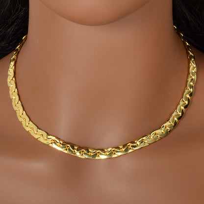 Nivala® | Handgjord Kopparkedja med Guldplätering