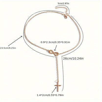 Nivala® | Handgjort Lyckotal 8 Korshalsband